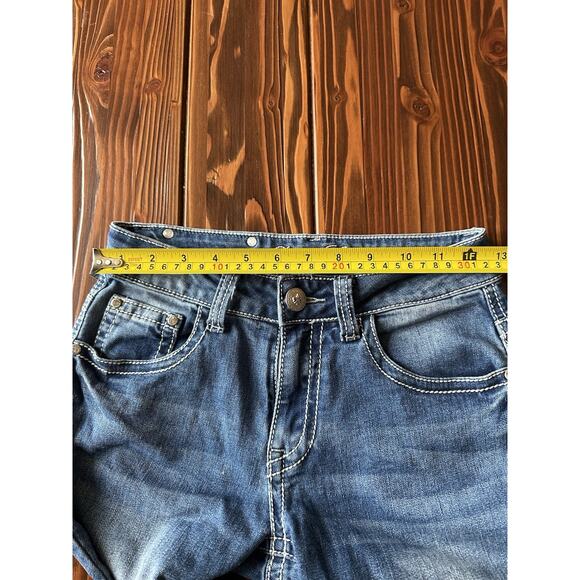 Rodeo Girl By Lis Girls Jeans Size 14 Boot Cut Style Western Flair - Picture 8 of 10